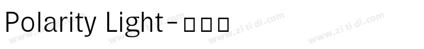 Polarity Light字体转换